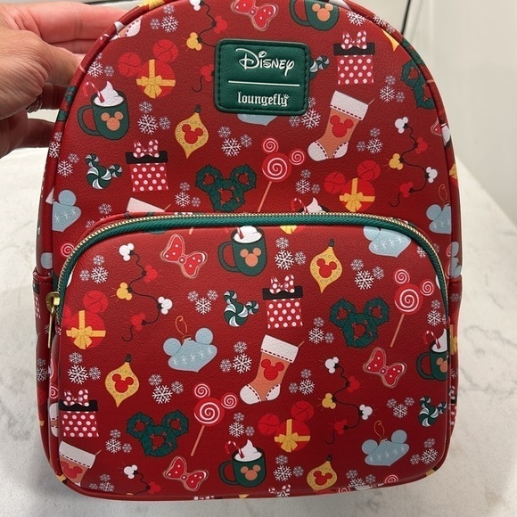 Loungefly Disney Mickey Mouse Holiday Sweets & Treats Mini Backpack NWT! main image 4